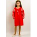 Embroidered costume for girl "Luxury" red